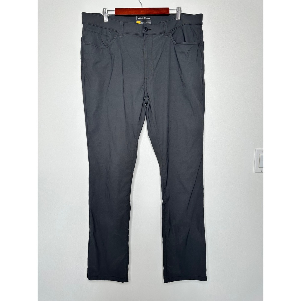 Eddie Bauer Travex Pants Tall 40x36 Gray Nylon Stretch Outdoor Hiking Mens